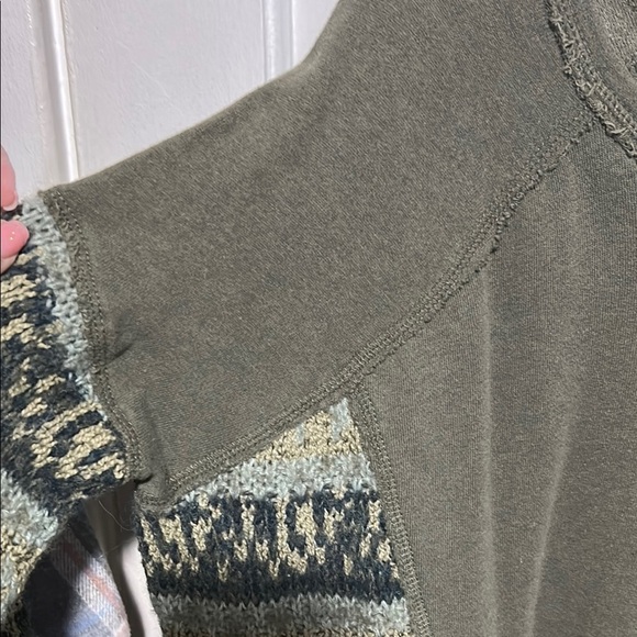 Free People Green Relaxed Long Sleeve Sweatshirt - Picture 5 of 9